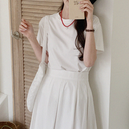 mimididi - 크리미 모달 티셔츠_1032♡韓國女裝上衣
